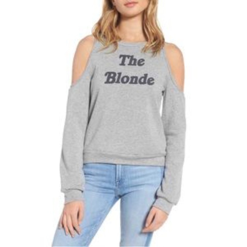 The Blonde soft sweatshirt with cutouts